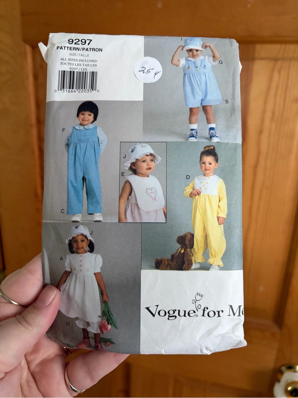 Vogue for me toddler dress romper jumpsuit hat top pant bib pattern